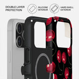 Burga iPhone 17 Pro Tough Fashion Case - MagSafe Compatible - Cherrybomb