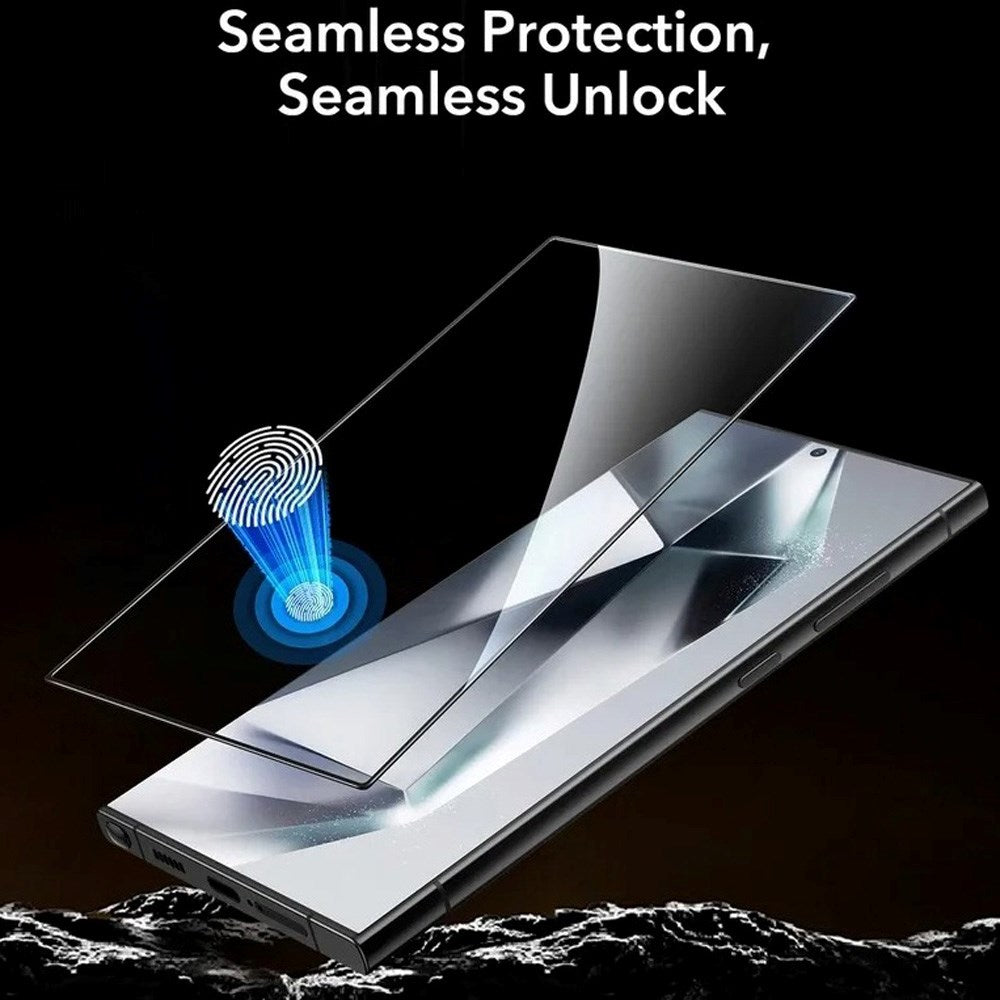 ESR Samsung Galaxy S24 Ultra Tempered Glass Screen Protector with Mounting Frame - Transparent