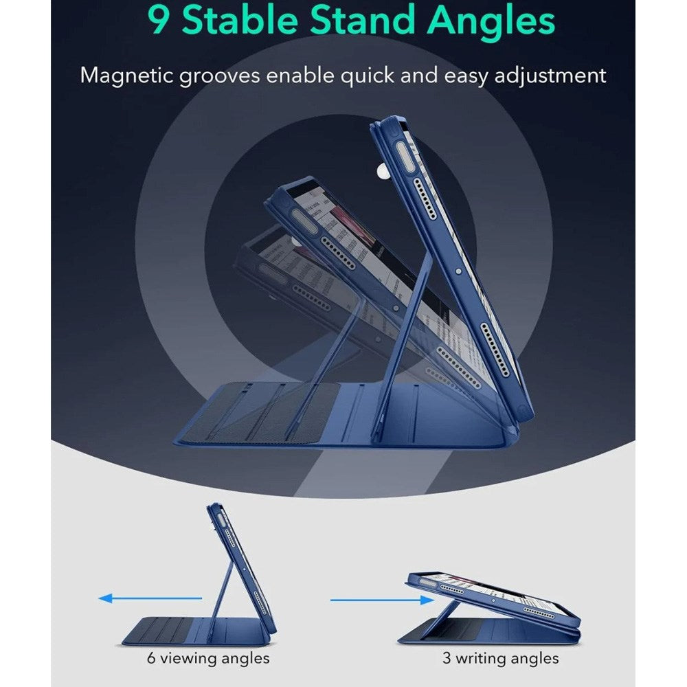 ESR iPad Air 11" (2025 / 2024) / Air 10.9" (2022 / 2020) Shift Flip Case with Removable Back Case - Blue