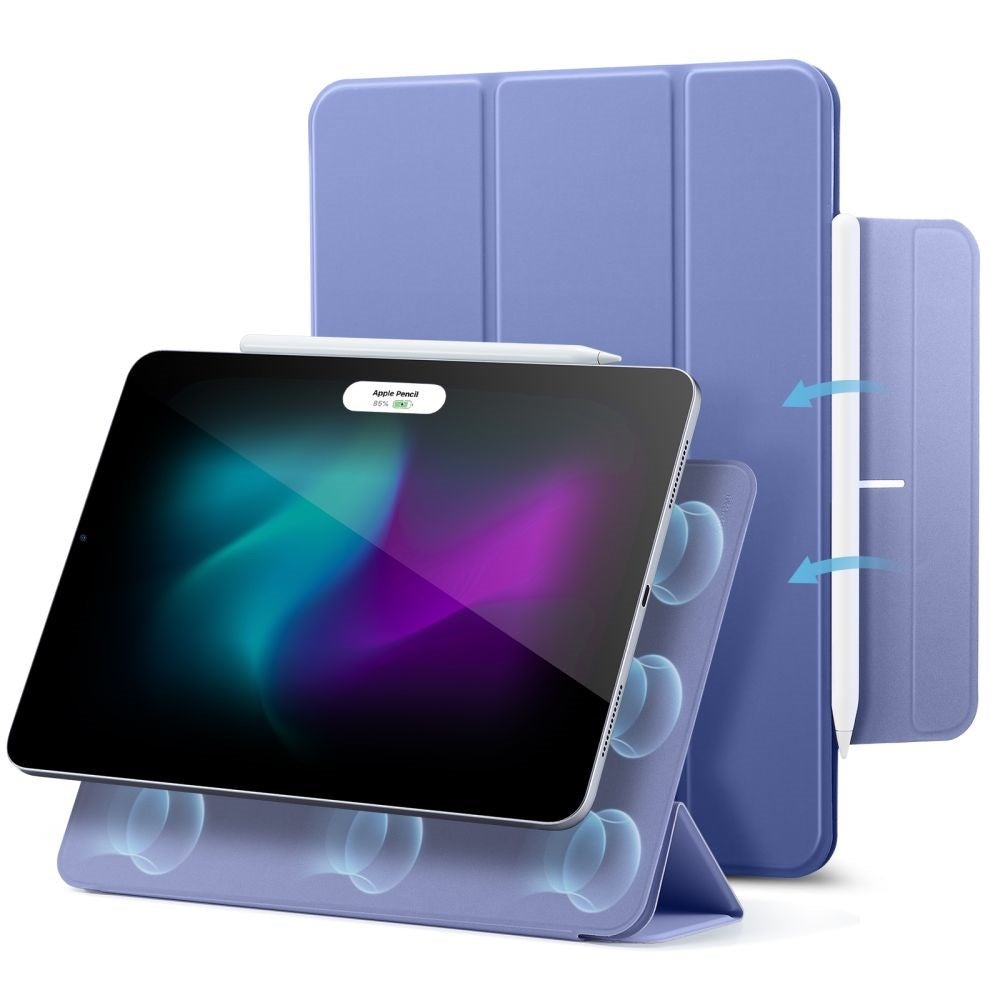 iPad Pro 12.9" (2020-2022) / iPad Air 13 (2024) ESR Rebound Magnetic Flip Case - Lavender