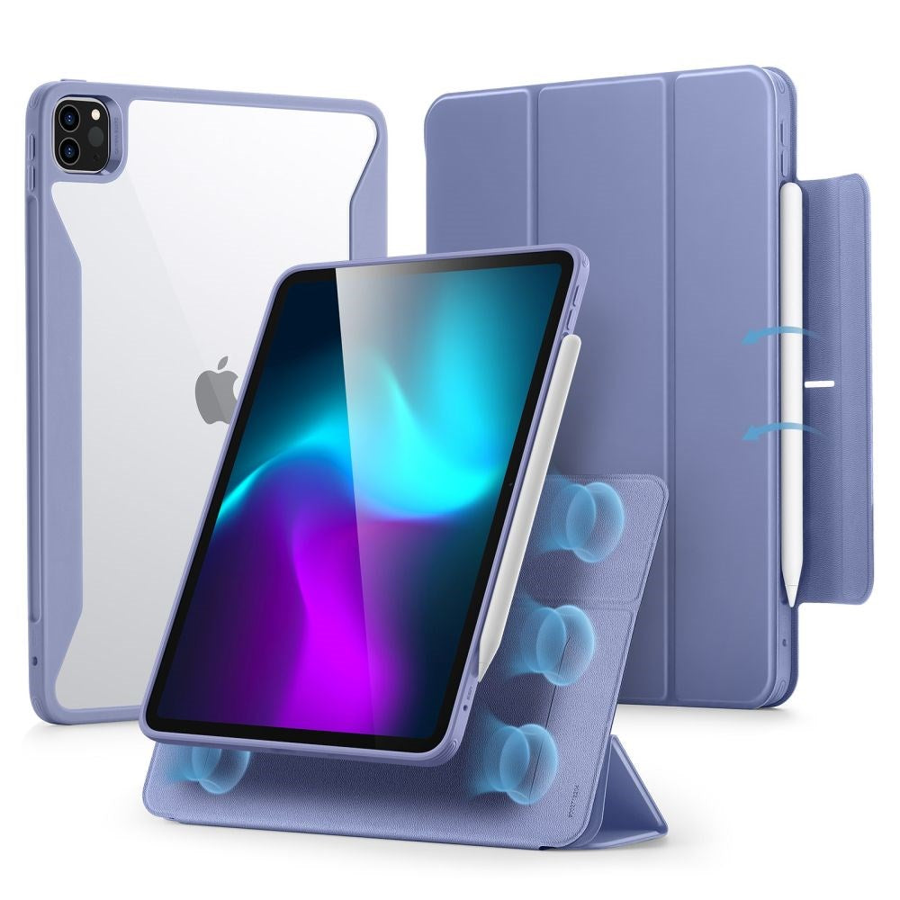 iPad Pro 12.9" (2020-2022) / iPad Air (2024) ESR Rebound Hybrid Flip Case - Purple