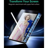 ESR iPad Pro 13" (2024) Magnetic Paper Feel Screen Protector - Matte / Transparent