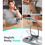 ESR iPhone 16 Pro Classic Hybrid Case with Kickstand - MagSafe Compatible - Transparent / Grey