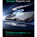 ESR iPhone 16 Pro Cyber Armor Case with Kickstand - MagSafe Compatible - Grey