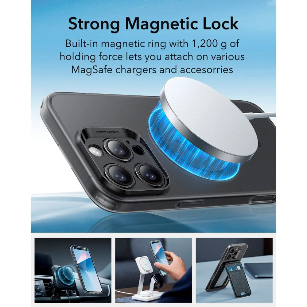 ESR iPhone 16 Pro Zero Clear Flexible Plastic Case - MagSafe Compatible - Matte Black