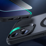 iPhone 16 ESR Classic Pro Set HaloLock with Back Case & Screen Protector Glass – MagSafe Compatible – Matte Black