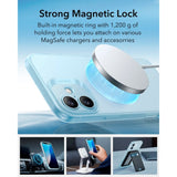 ESR iPhone 16 Zero Clear Flexible Plastic Case - MagSafe Compatible - Matte Blue