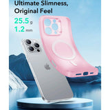ESR iPhone 16 Pro Zero Clear Flexible Plastic Case - MagSafe Compatible - Matte Pink