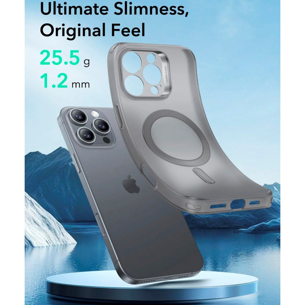 ESR iPhone 16 Pro Zero Clear Flexible Plastic Case - MagSafe Compatible - Matte Grey