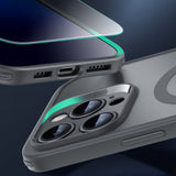 iPhone 16 Pro Max ESR Classic Pro Set HaloLock with Back Case & Screen Protector Glass – MagSafe Compatible – Matte Grey
