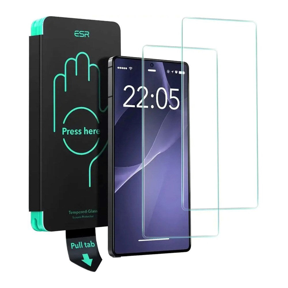 Samsung Galaxy S25 Ultra ESR Armorite Screen Protection Tempered Glass with Mounting Box - 2 pcs. - Transparent