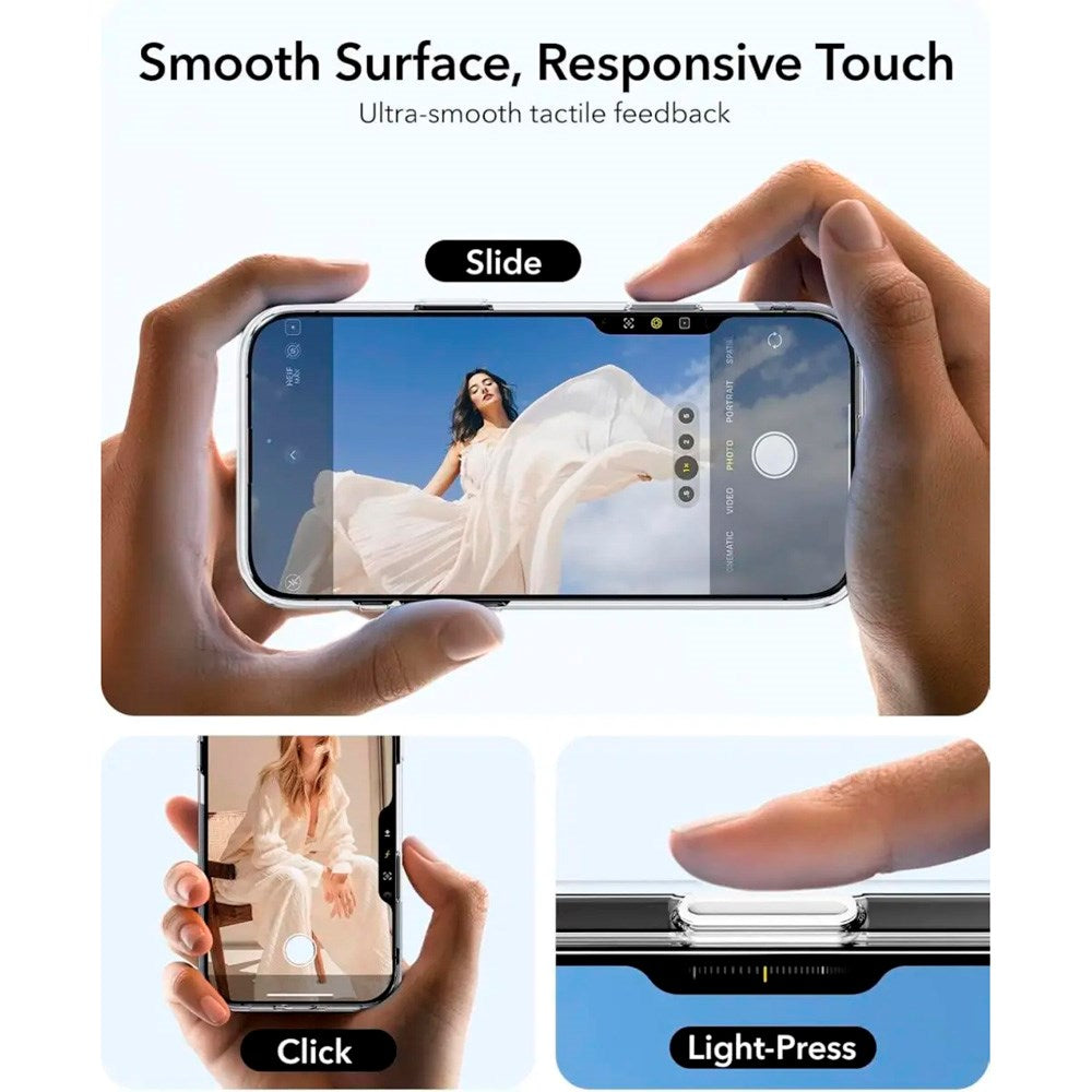 ESR iPhone 16 Pro Classic Hybrid Case with Kickstand - MagSafe Compatible - Transparent