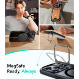 ESR iPhone 16 Pro Classic Hybrid Case with Kickstand - MagSafe Compatible - Transparent / Black