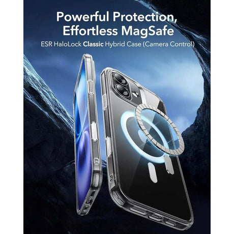 ESR iPhone 16 Classic Hybrid Case with Camera Control Button - MagSafe Compatible - Transparent