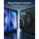 ESR iPhone 16 Classic Hybrid Case with Camera Control Button - MagSafe Compatible - Matte Transparent / Black