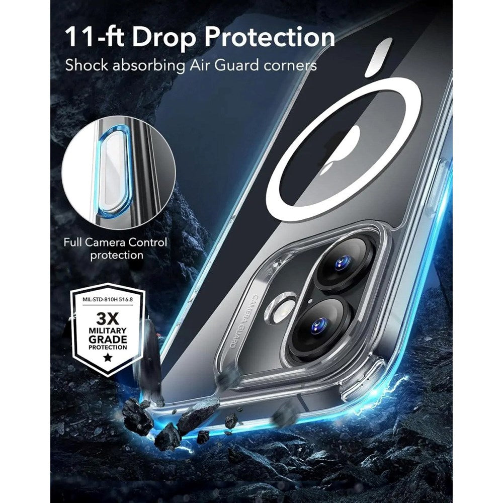 ESR iPhone 16 Plus Classic Hybrid Case with Camera Control Button - MagSafe Compatible - Transparent