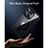 ESR iPhone 17 Classic Hybrid Case with Camera Control Button - MagSafe Compatible - Transparent / Black
