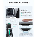 ESR iPhone 17 Classic Hybrid Stash Case with Kickstand - MagSafe Compatible - Transparent