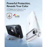 ESR iPhone Air Classic Hybrid Stash Case with Kickstand - MagSafe Compatible - Transparent / Black