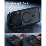 ESR iPhone 17 Pro Classic Hybrid Case with Camera Control Button - MagSafe Compatible - Matte Black