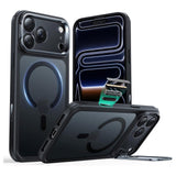 ESR iPhone 17 Pro Classic Hybrid Stash Case with Kickstand - MagSafe Compatible - Matte Black
