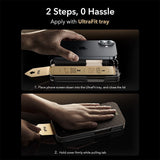 iPhone 17 / 16 Pro ESR UltraFit Armorite Pro Tempered Screen Protector Glass - Transparent / Black Edge