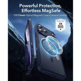ESR iPhone 17 Pro Classic Hybrid Case with Camera Control Button - MagSafe Compatible - Matte Blue