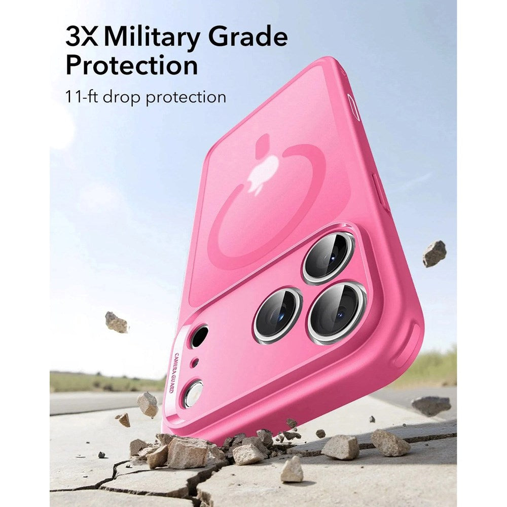 ESR iPhone 17 Pro Classic Hybrid Case with Camera Control Button - MagSafe Compatible - Matte Pink