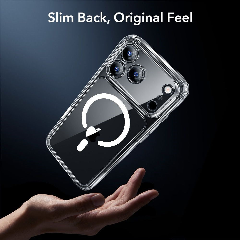 iPhone 17 Pro Max ESR Classic Hybrid Set with Back Case & Tempered Glass Screen Protector - MagSafe Compatible - Transparent