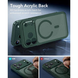 ESR iPhone 17 Pro Classic Hybrid Case with Camera Control Button - MagSafe Compatible - Matte Green