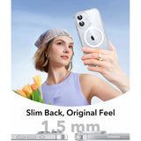 ESR iPhone 17 Classic Hybrid Case with Camera Control Button - MagSafe Compatible - Transparent / Glitter