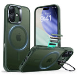 ESR iPhone 17 Classic Hybrid Stash Case with Kickstand - MagSafe Compatible - Mat Green
