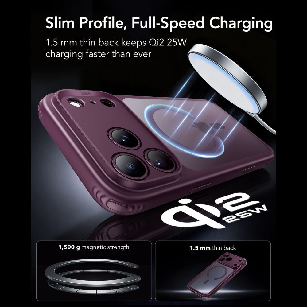 iPhone 18 Pro / 17 Pro ESR Classic Hybrid Case - MagSafe Compatible - Red
