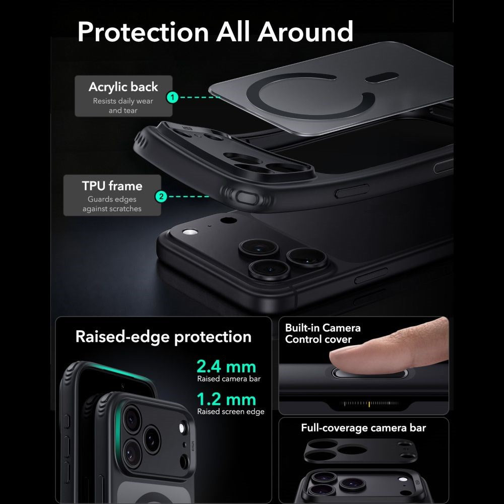 iPhone 18 Pro Max / 17 Pro Max ESR Classic Hybrid Case - MagSafe Compatible - Black