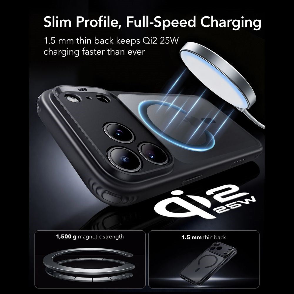 iPhone 18 Pro Max / 17 Pro Max ESR Classic Hybrid Case - MagSafe Compatible - Black