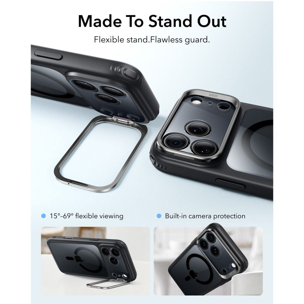 iPhone 18 Pro / 17 Pro ESR Classic Hybrid Kickstand Case - MagSafe Compatible - Black