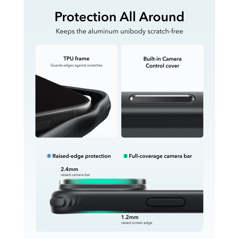 iPhone 18 Pro / 17 Pro ESR Classic Hybrid Kickstand Case - MagSafe Compatible - Black
