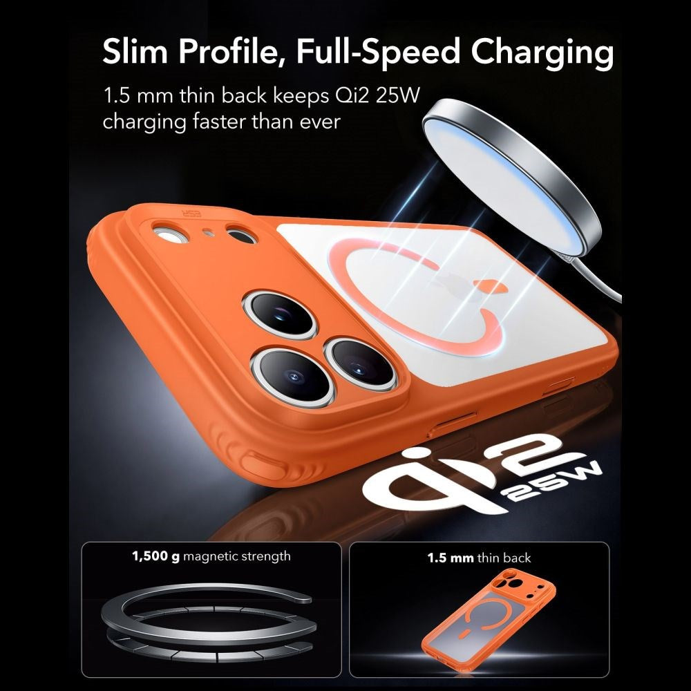 iPhone 18 Pro / 17 Pro ESR Classic Hybrid Case - MagSafe Compatible - Orange