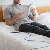 Native Union Night Cable USB-A to Lightning with leather buckle 3 meters. - Zebra