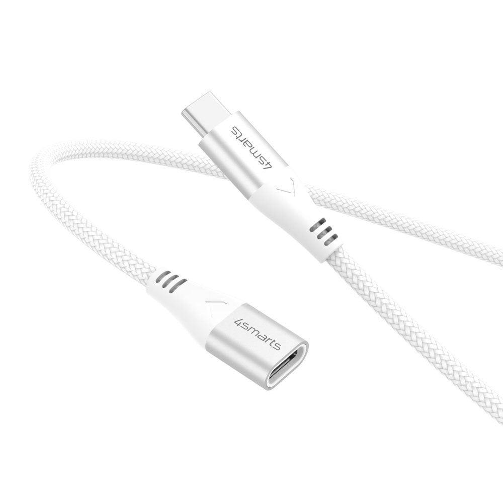 4smarts 60W USB-C Extension Cable - 1.5m - White