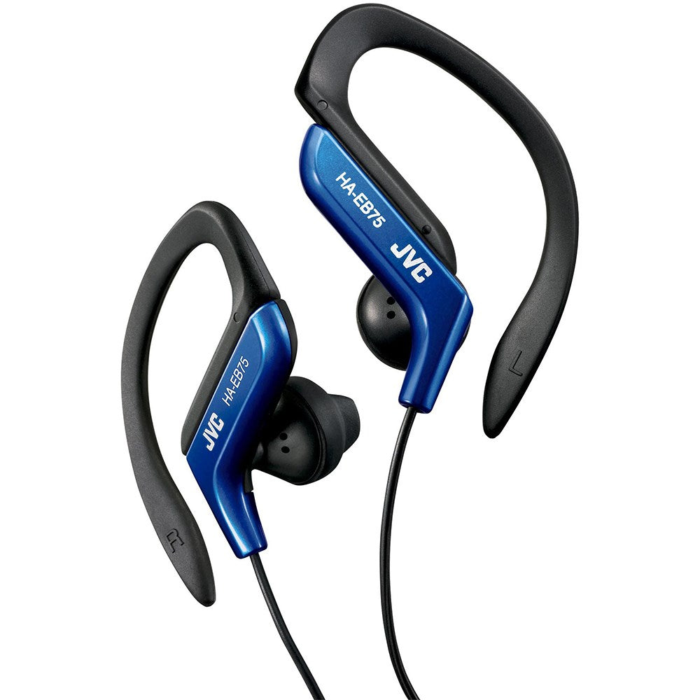 JVC HA-EB75 In-Ear Sports Headset w. Cable - Black / Blue