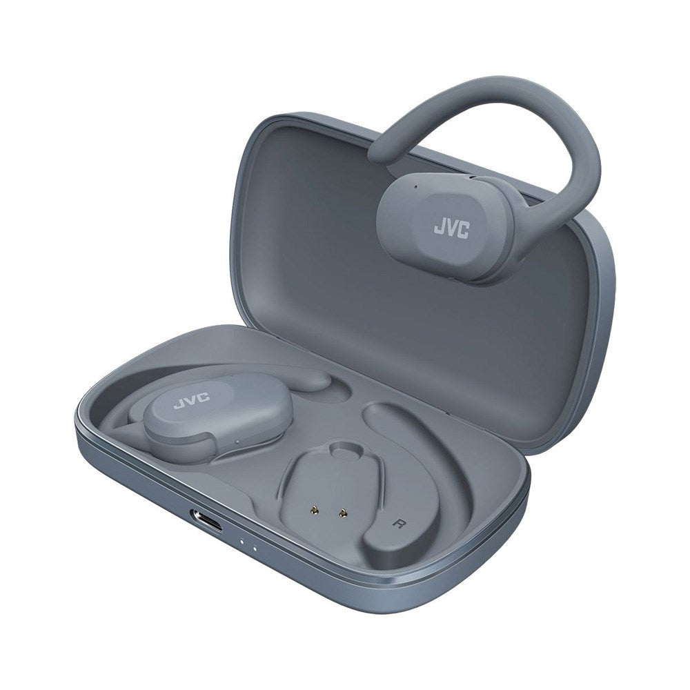 JVC Nearphones HA-NP40T True Wireless Open-Ear Headphones - Grey