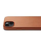 Mujjo iPhone 14 Leather Case - MagSafe Compatible - Brown