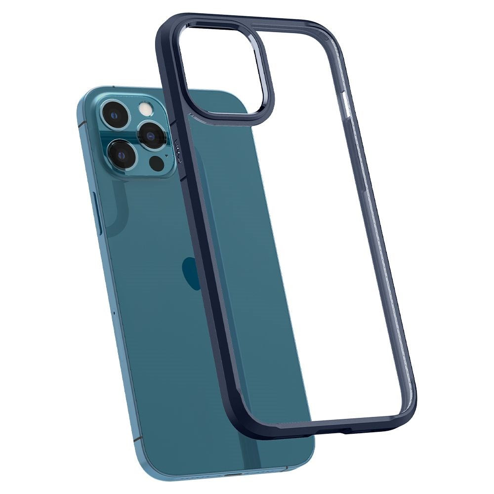 iPhone 12 / 12 Pro Spigen Ultra Hybrid Case - Transparent / Blue