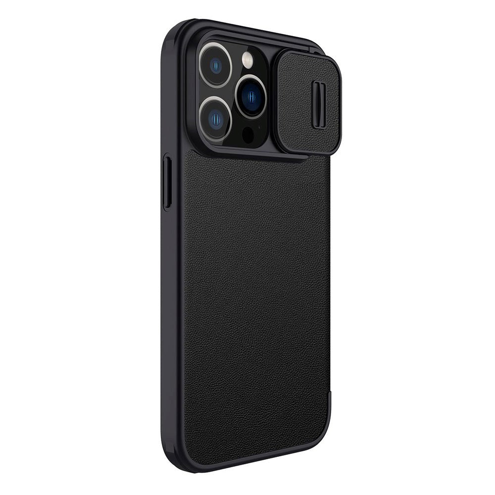 iPhone 14 Pro Max Nillkin Qin Pro Leather Flip Case - Black