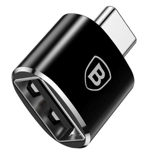Baseus USB-A to USB-C Adapter - Black