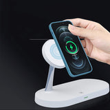 Tech-Protect A12 3-in-1 Wireless Charger 15W w. Built-in LED Lamp - White (DEMO)