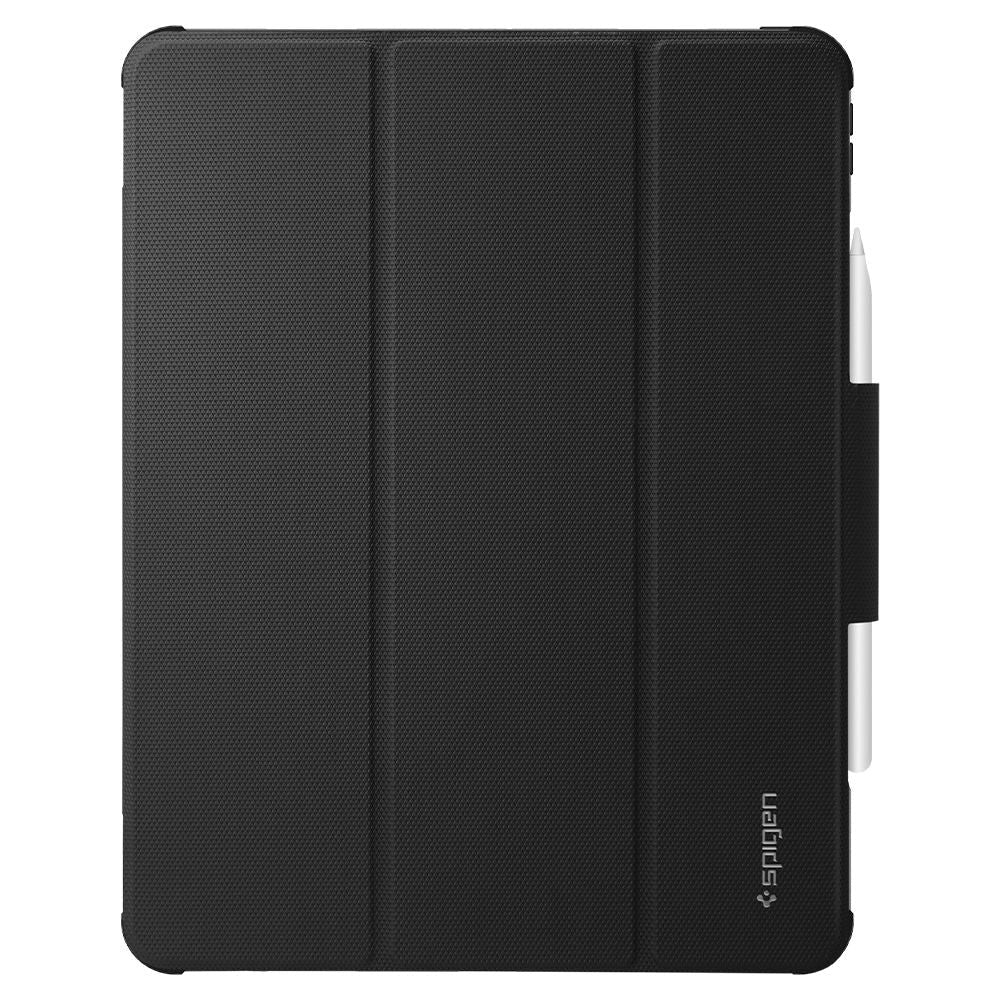 iPad Pro 12.9" (2022 / 2021 / 2020) / (2018) Spigen Rugged Armor Pro Case w. Apple Pencil Holder - Black