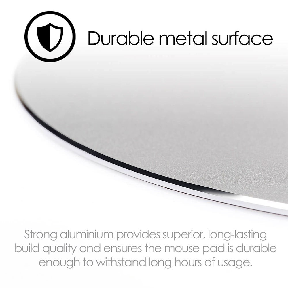 Desire2 Premium Aluminum Mouse Pad - Silver