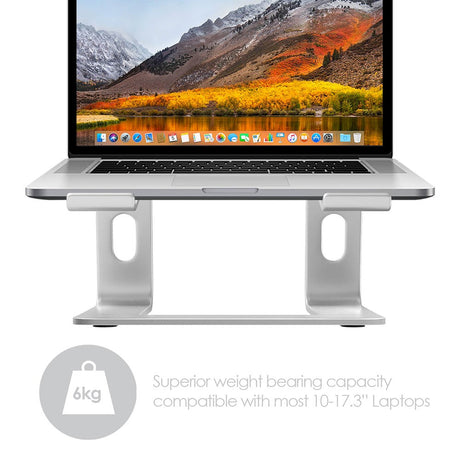 Desire2 Supreme Pro Laptop & MacBook Stand - Silver Aluminium